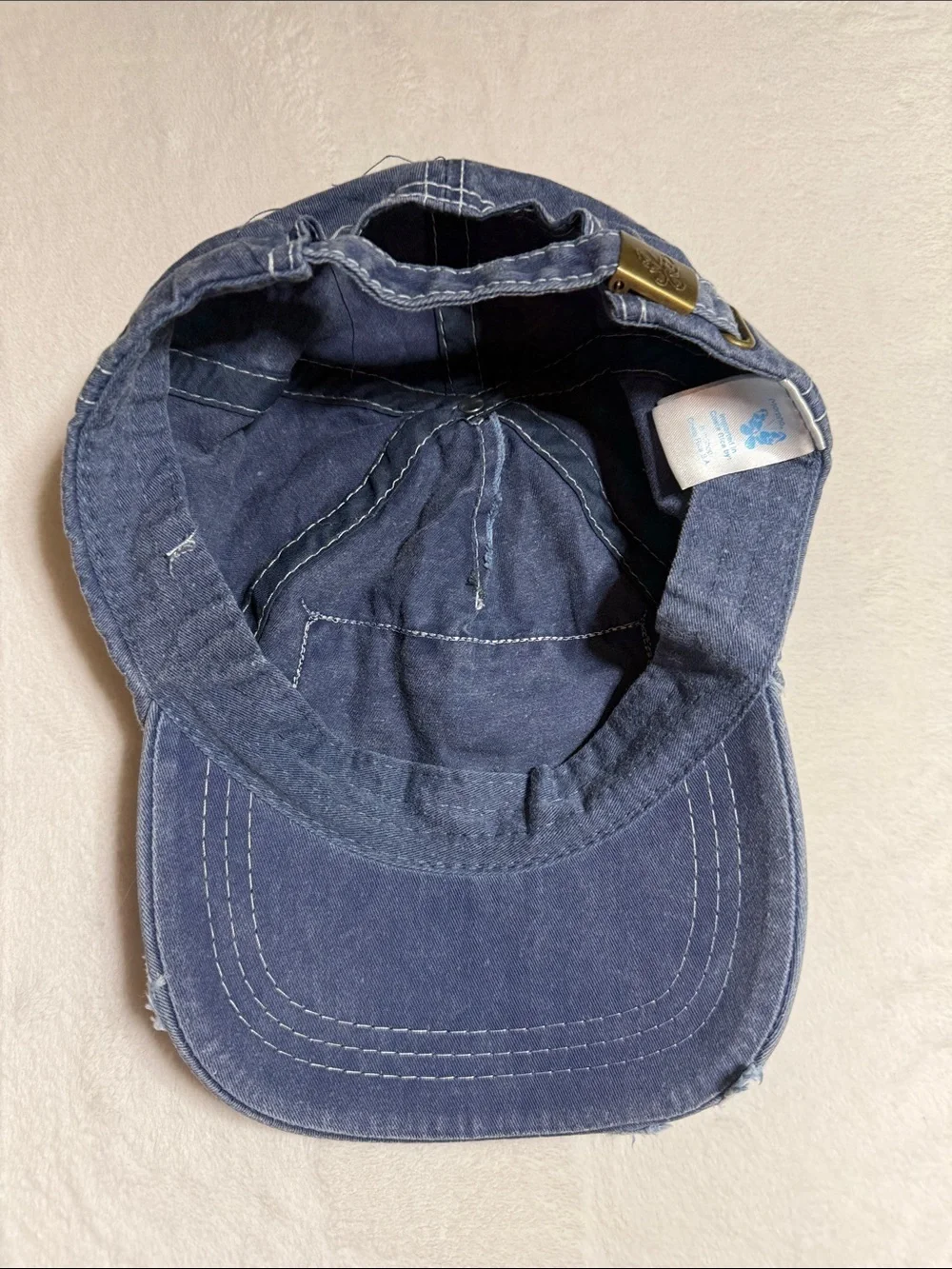 Pura Vida Navy Distressed Baseball Cap